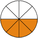circle four eighths orange eq