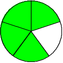 circle four fifths green