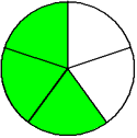 circle three fifths green