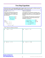 problem solving with linear equations worksheet