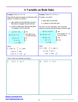 problem solving with linear equations worksheet