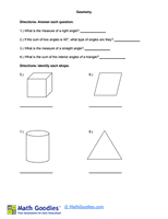 Grade 7 Geometry Worksheet