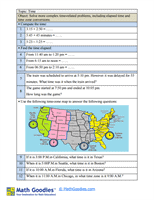 Grade 4 Telling time  Worksheet